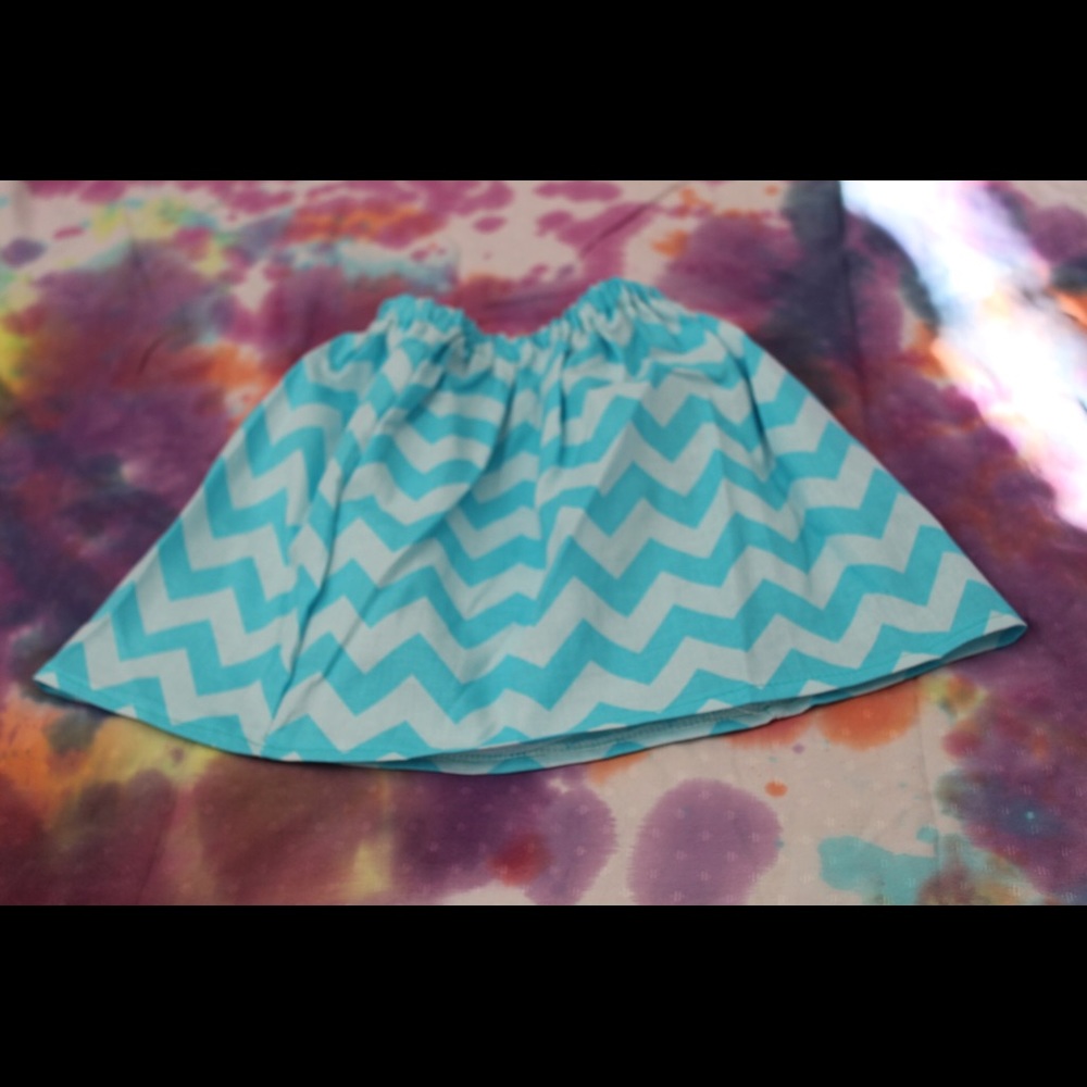 A light blue girls skirt